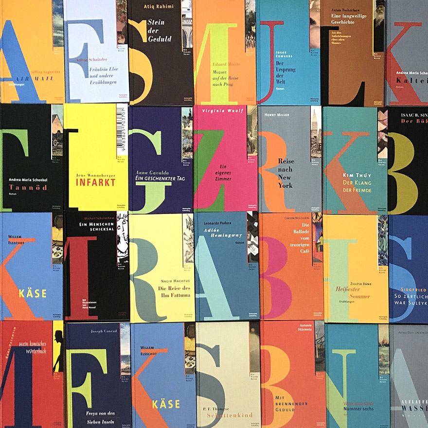 »Die kleine Reihe«<br>Reihengestaltung innen und außen<br>Büchergilde Gutenberg<br>&nbsp