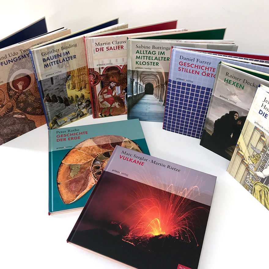 »Wissen im Quadrat«<br>Gestaltung einer Sachbuchreihe<br>Primus Verlag<br>&nbsp