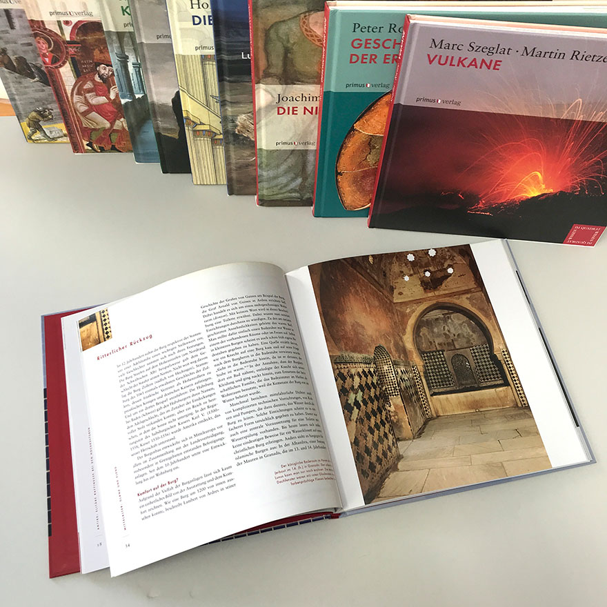 »Wissen im Quadrat«<br>Gestaltung einer Sachbuchreihe<br>Primus Verlag<br>&nbsp