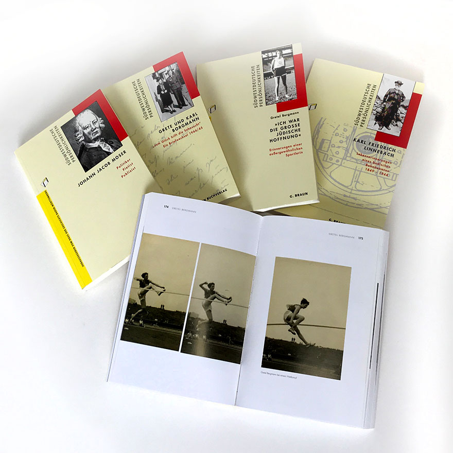 Haus der Geschichte Baden-Württemberg<br>Reihengestaltungen innen und außen<br>mit Bezug zum Erscheinungsbild des Museums<br>&nbsp