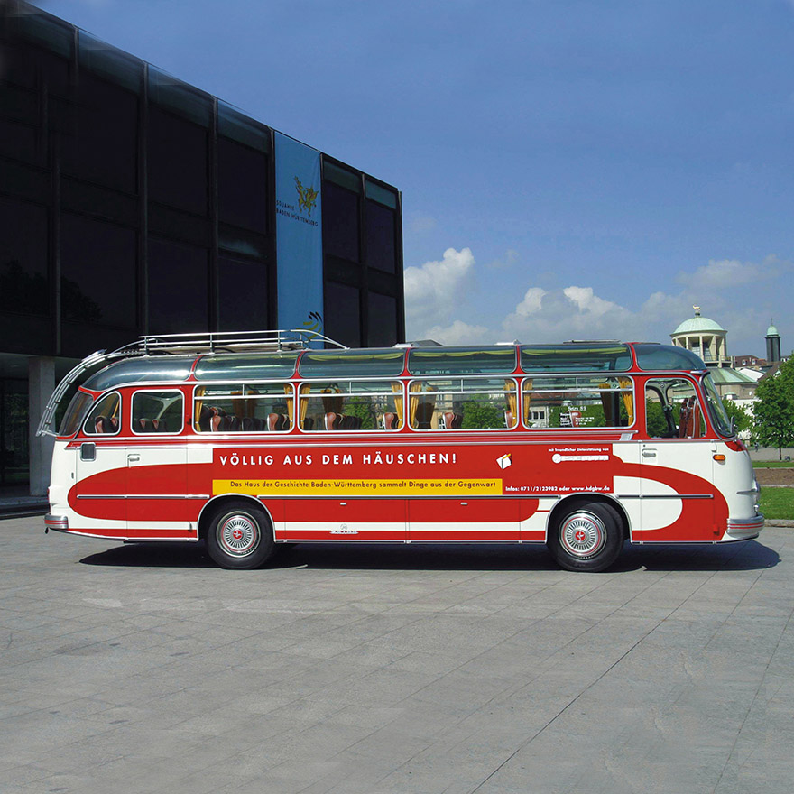 Erscheinungsbild für das<br>Haus der Geschichte Baden-Württemberg<br>Produkte von ganz klein bis ganz groß<br>&nbsp