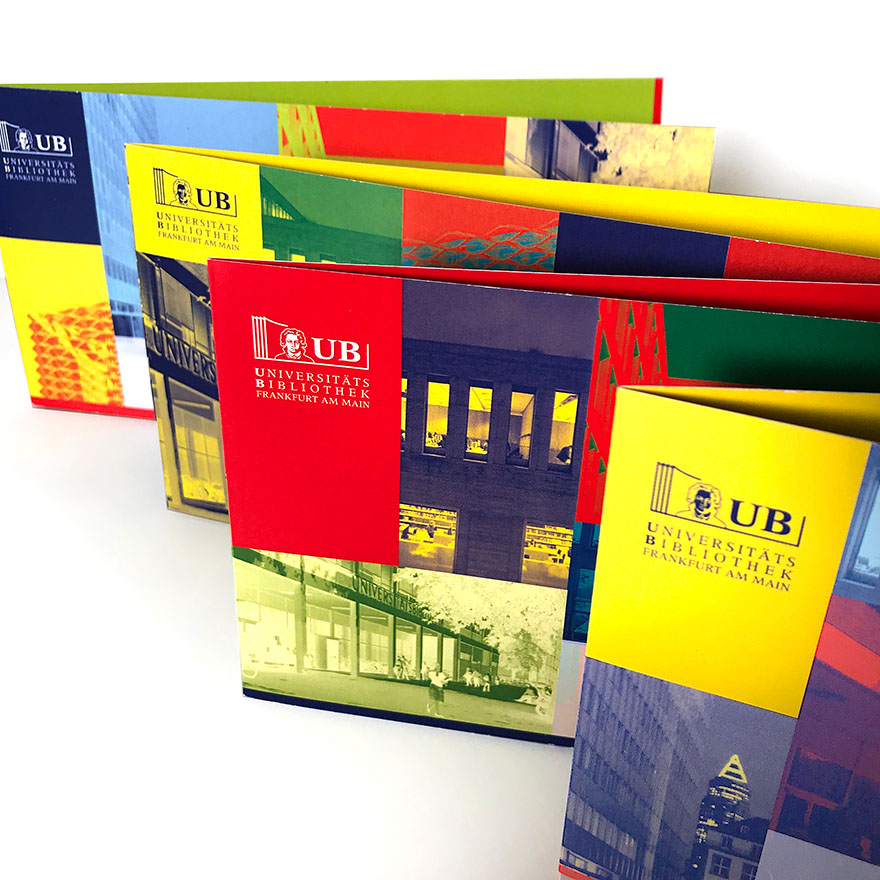 Universitätsbibliothek Frankfurt am Main und<br>BZG Bibliothekszentrum Geisteswissenschaften<br>Grußkartenserien zum Jahreswechsel<br>&nbsp