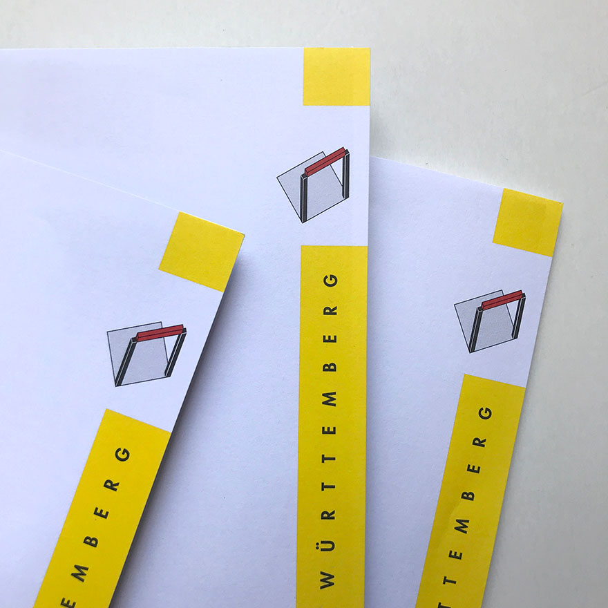 Haus der Geschichte Baden-Württemberg<br>Erscheinungsbild Briefschaften<br>&nbsp<br>&nbsp