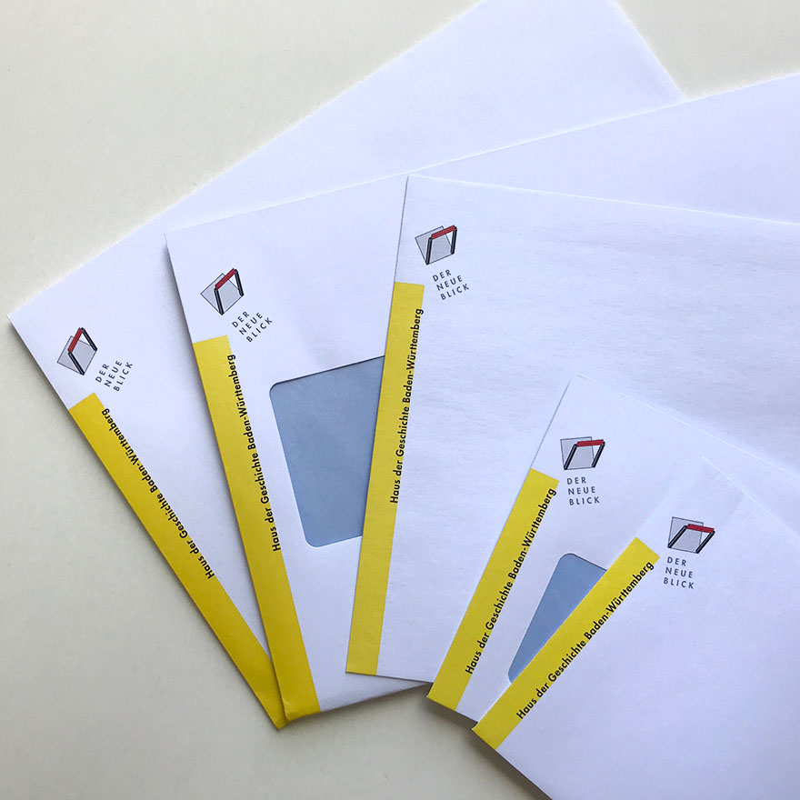 Haus der Geschichte Baden-Württemberg<br>Erscheinungsbild Briefschaften<br>&nbsp<br>&nbsp